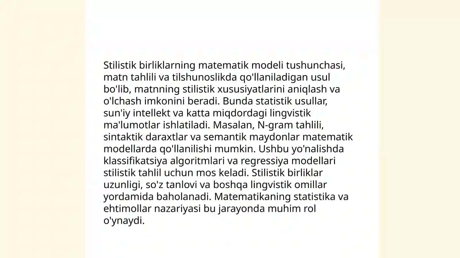Matematik stilistika 4