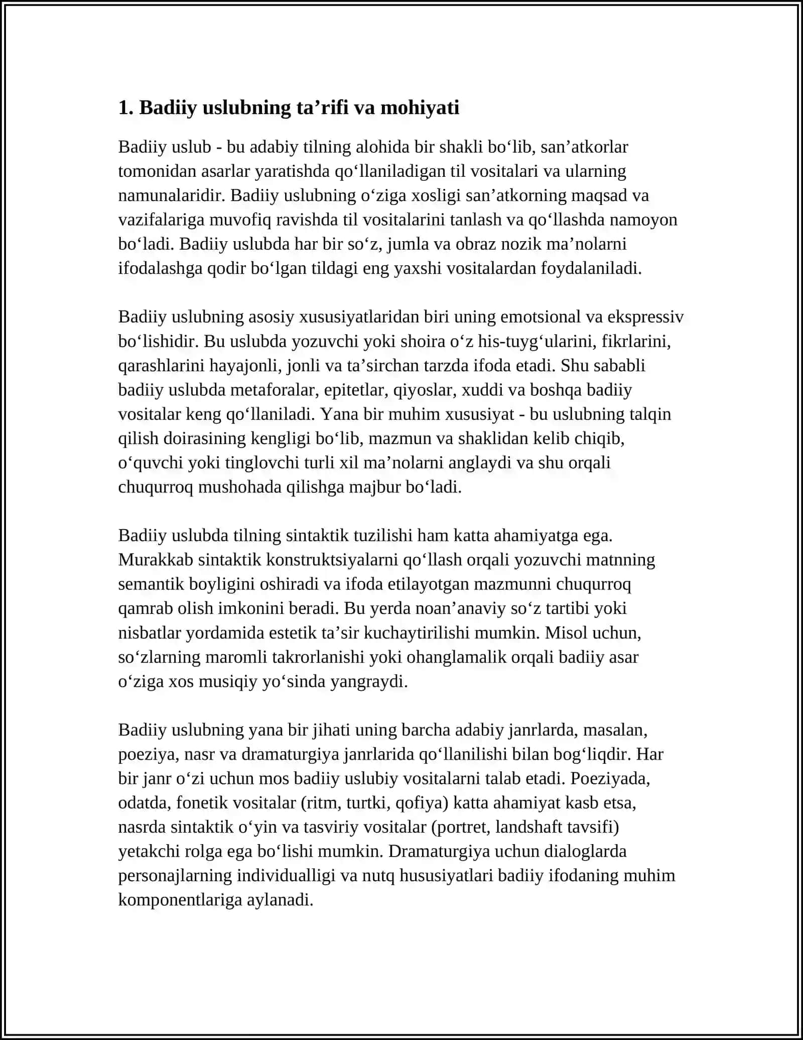 BADIIY USLUB VA UNING XUSUSIYATLARI 4