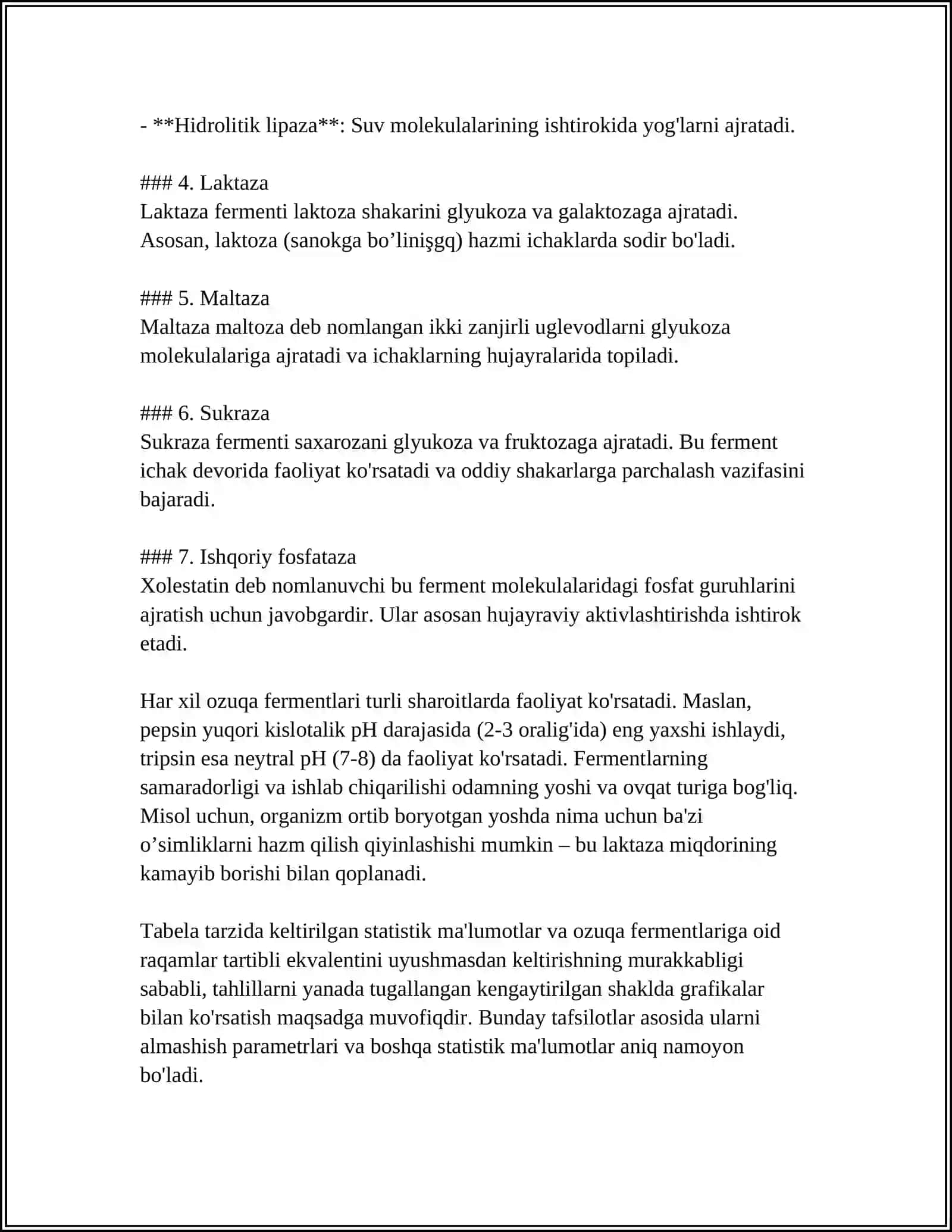 OZUQA FERMENTLARI ISHLAB CHIQARISH 4