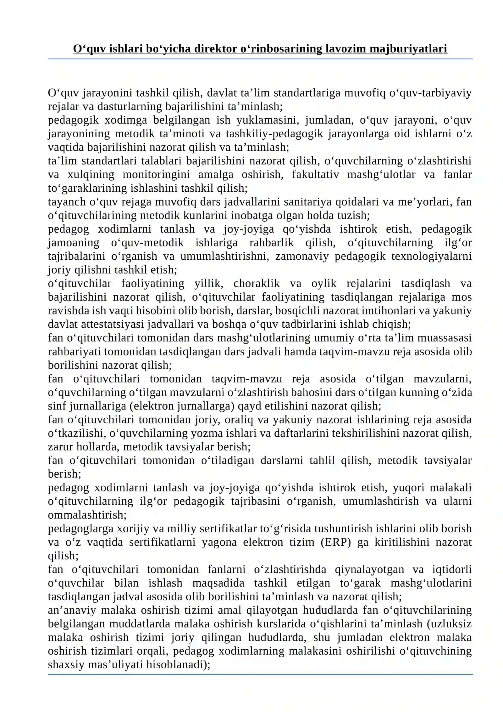 Direktor majburiyatlari 4
