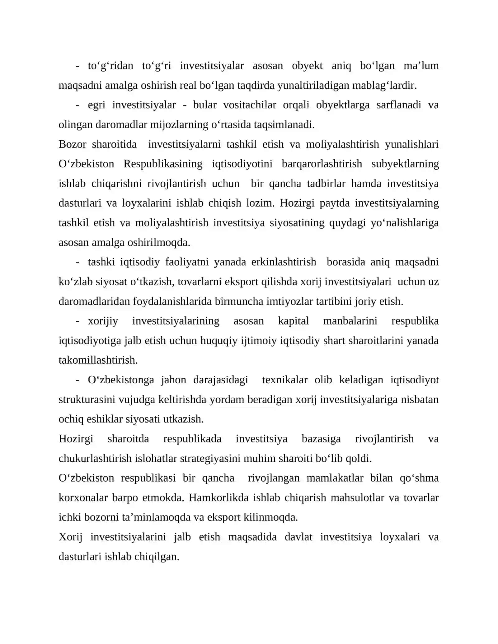 Investitsiyalarni boshqarish 4