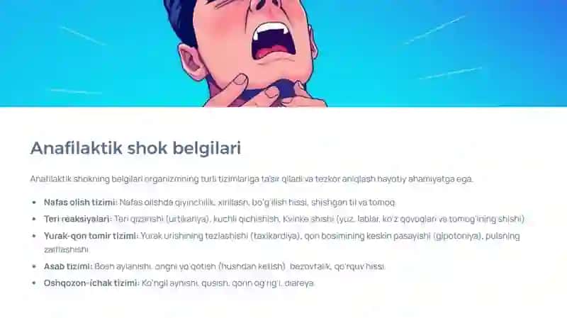 Anafilaktik shok va uni davolash 4