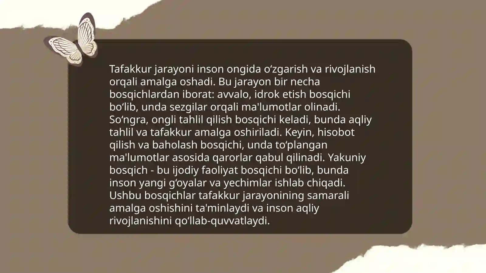 Tafakkur operatsiyalari 4