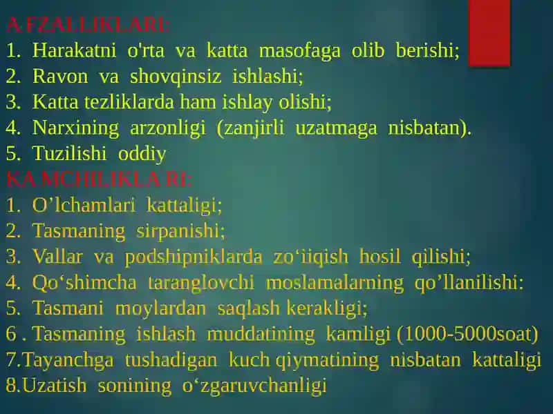 Tasmali uzatmalar 4