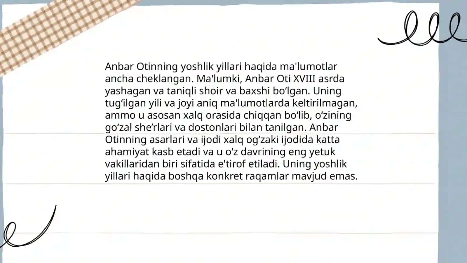 Anbar Otin hayoti va ijodi 4