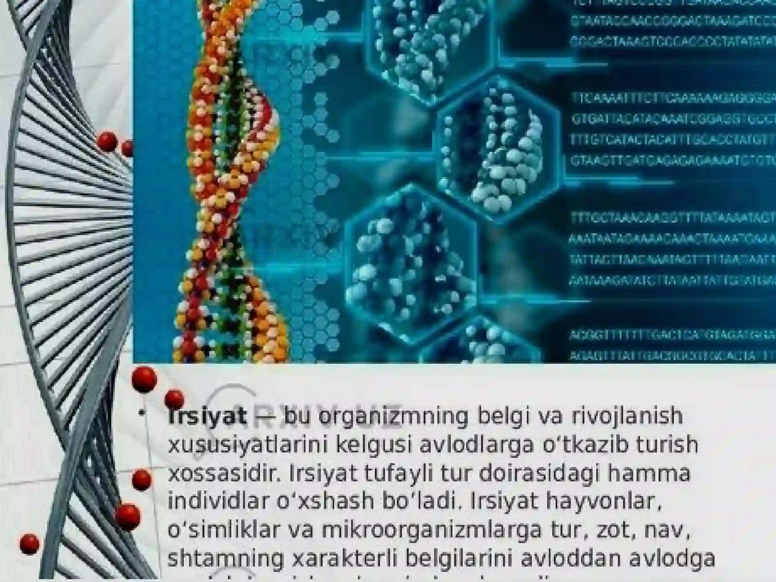 Odamlarda normal va patologik belgilarning irsiylanishi 4