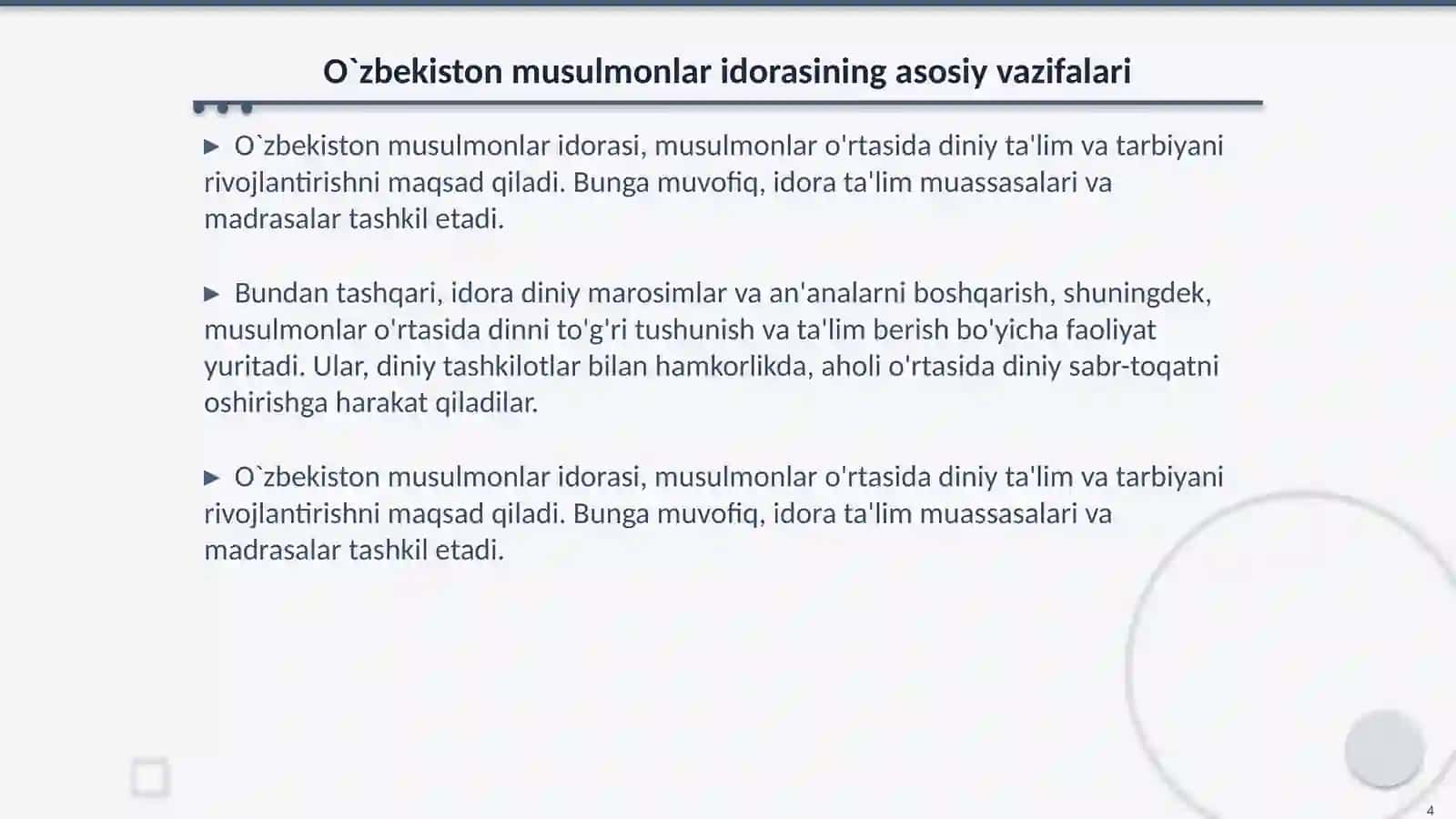 O`zbekiston musulmonlar idorasining tashkil etilish tarixi va ahamiyati 4