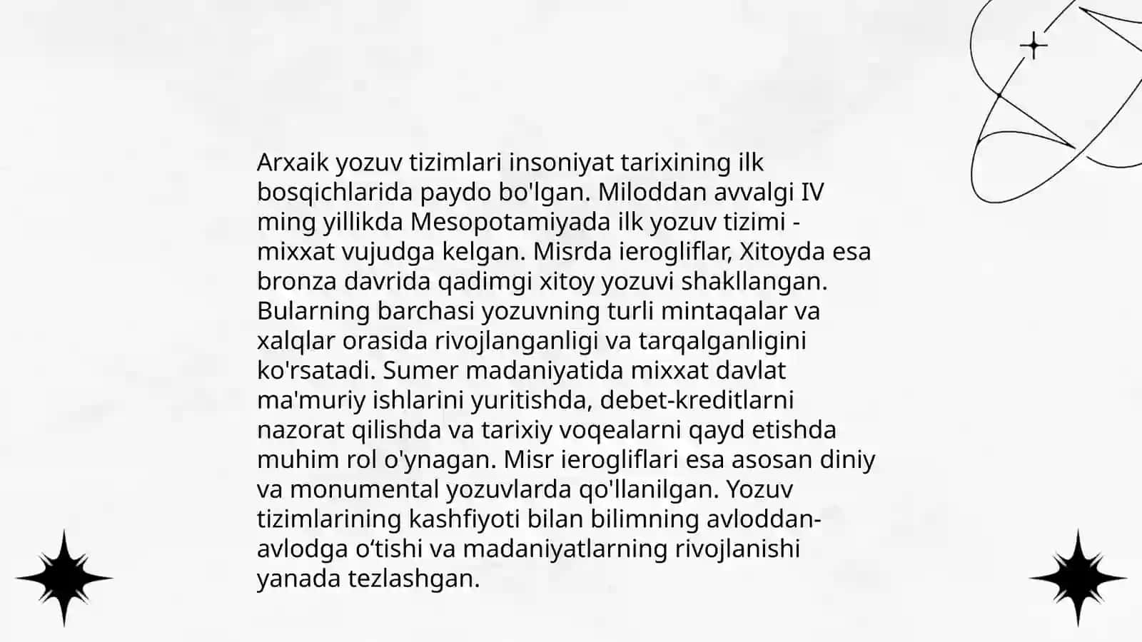 Hujjatlarning paydo bòlishi va tarixi 4