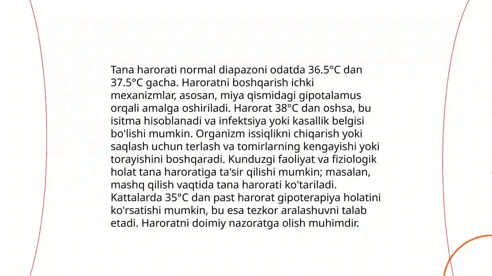 Odam tanasida issiqlik almashinuvi 4
