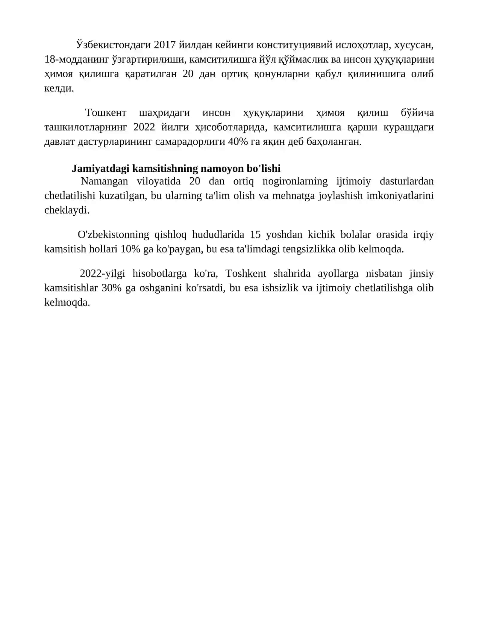 Stigma va diskrimatsiyani bartaraf qilish 4