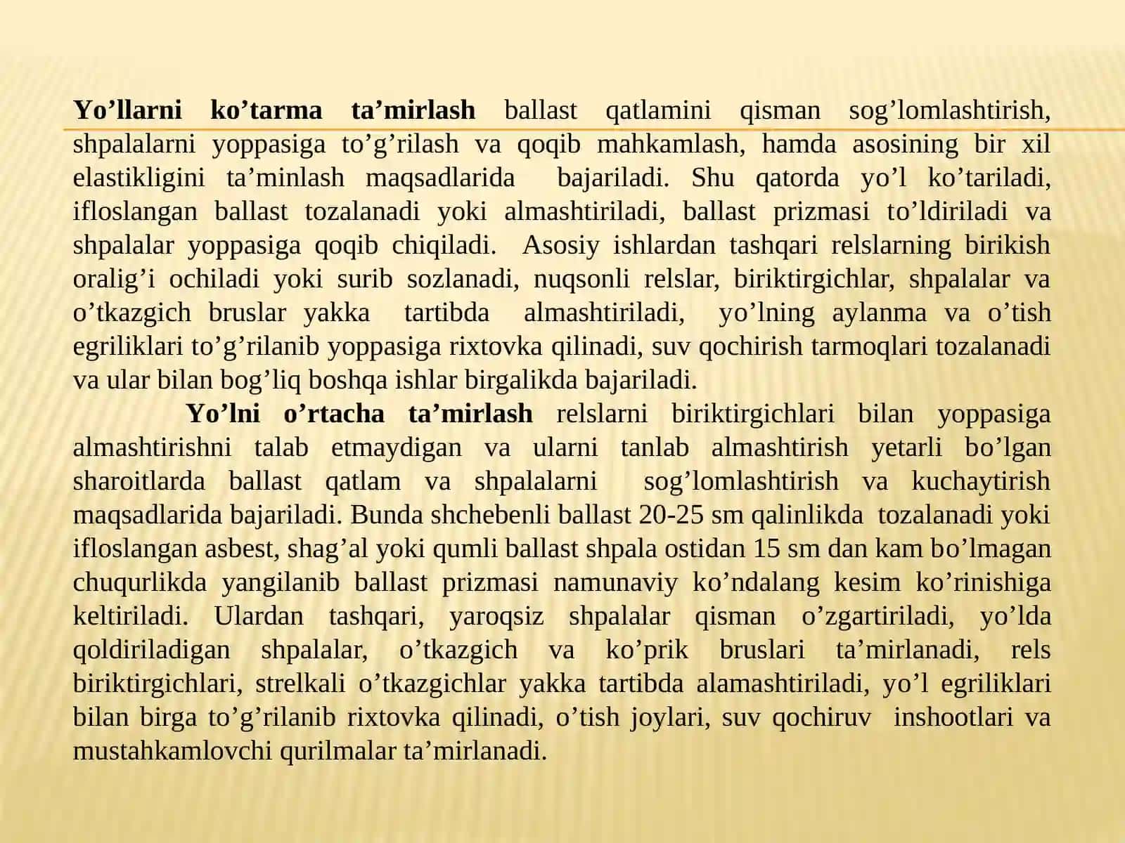 Temir Yo'l Umumiy Kursi 4