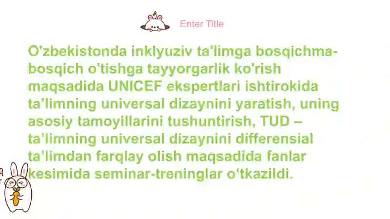 Ta’limning universal dizayni va individual ta’limiy reja 4