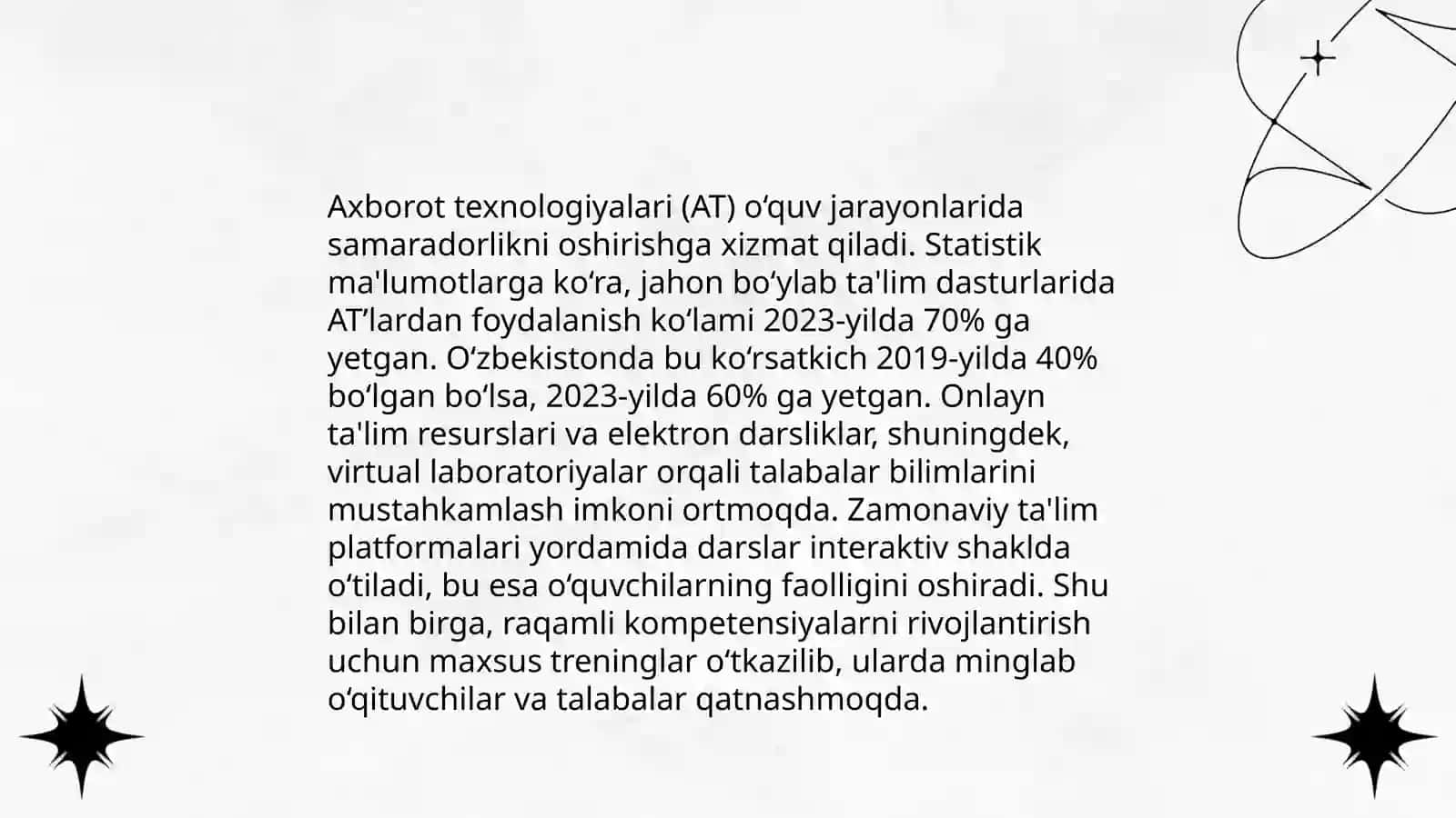 Axborot texnologiyalarining roli va ahamiyati 4