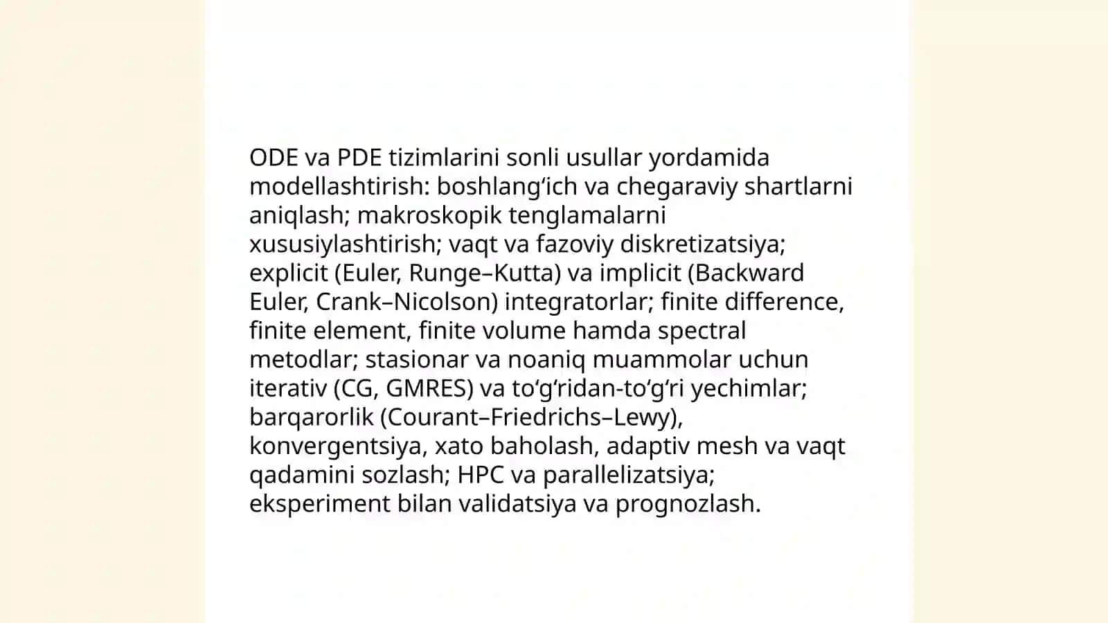 Fizik va matematik modellashtirish 4