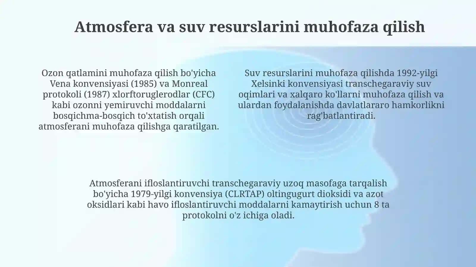 ATROF MUHIT MUHOFAZASI BOYICHA XALQARO BITIM VA KONVENSIYALAR 4