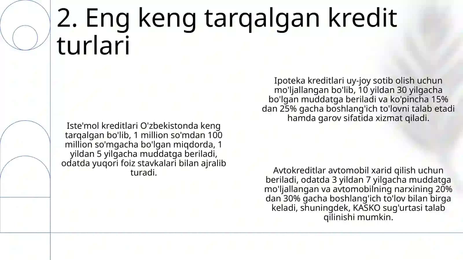 Alohida kredit turlari 4