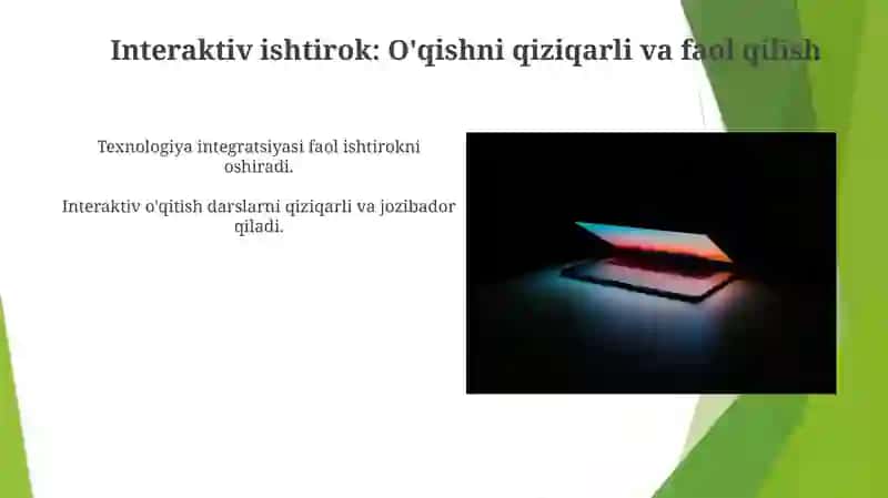 Texnologiya darslarini integratsiyalash 4