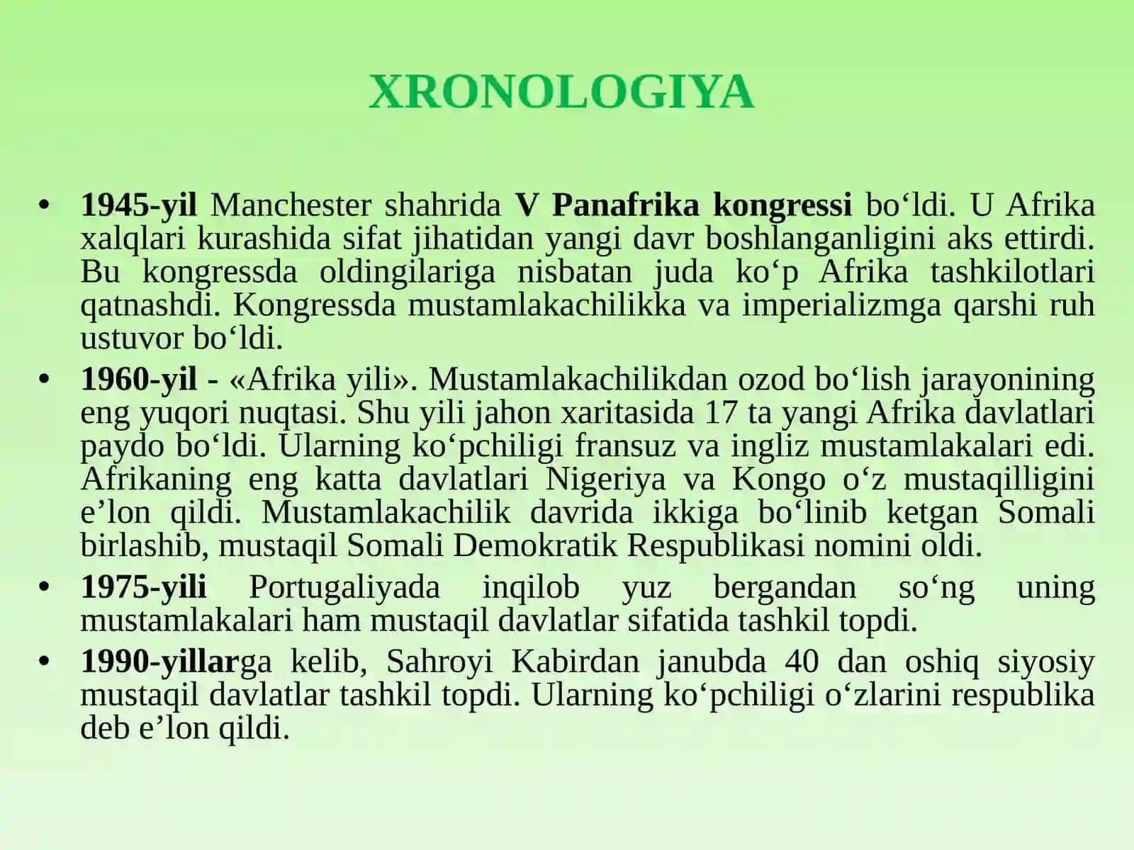 1946-1991-yillarda Afrika mamlakatlari 4