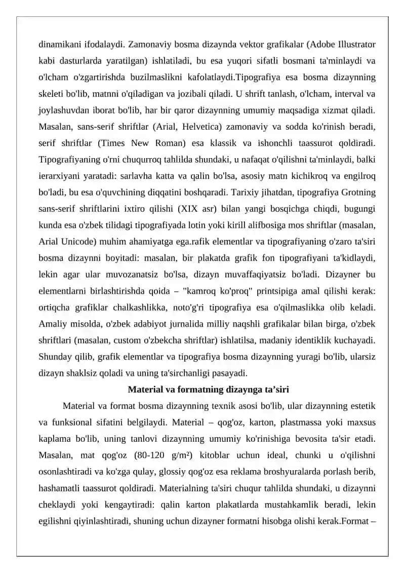 Bosma dizaynning bosma dizayndan farqli jihatlari 4