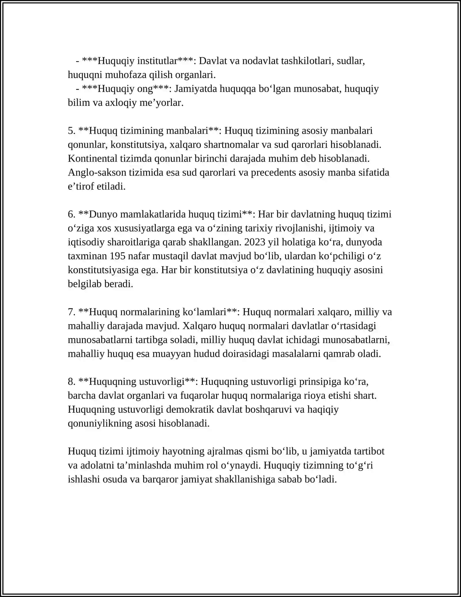 O'ZBEKISTON RESPUBLIKASI OLIY TA’LIM FAN VA INNOVATSIYA VAZIRLIGI 4