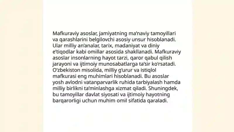 Mafkura jarayoning tarkibi 4