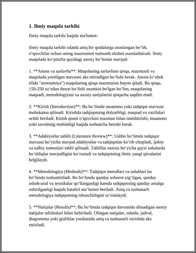 ILMIY MAQOLAGA REZUME YOZISH 4