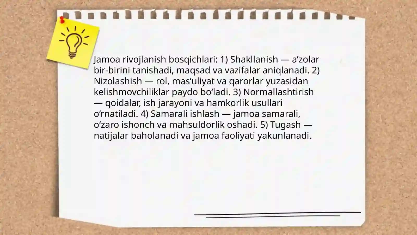 Jamoa va jamoaviy ish 4