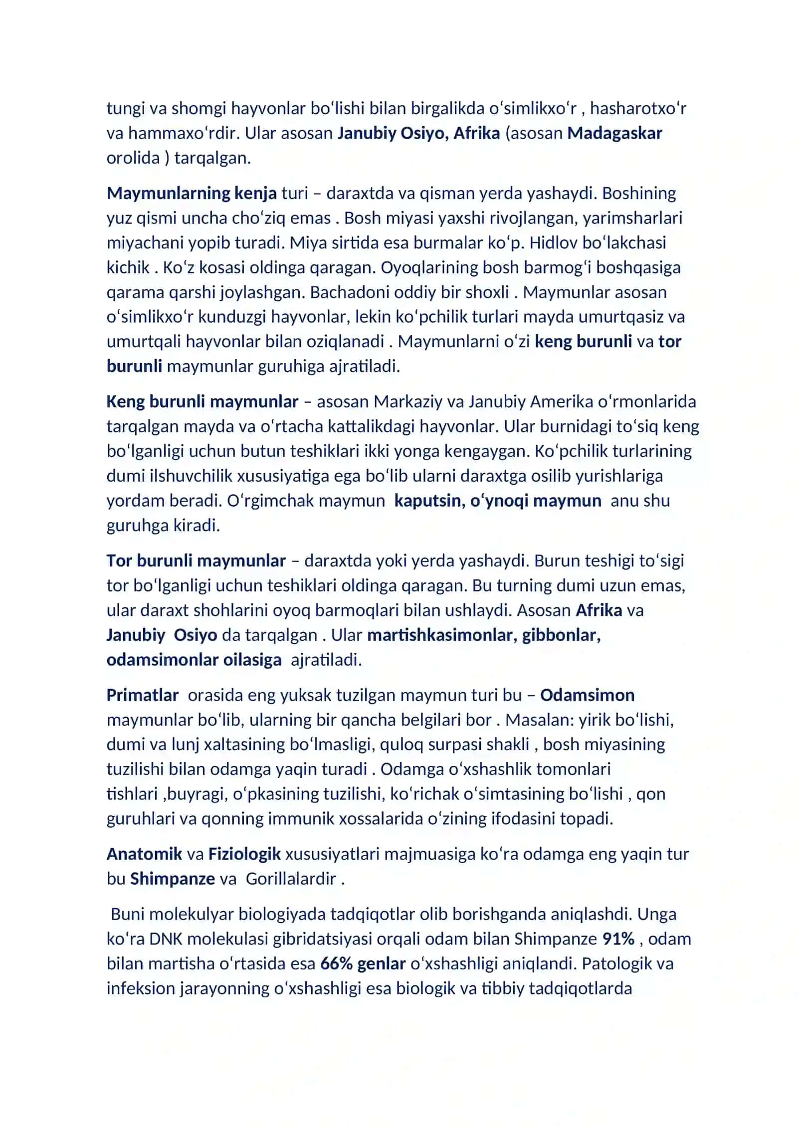 Primatlar va antropoidlar 4