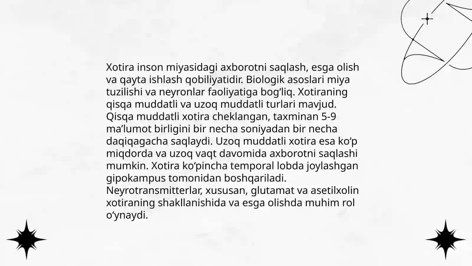 Xotiraning Rivojlanishi 4