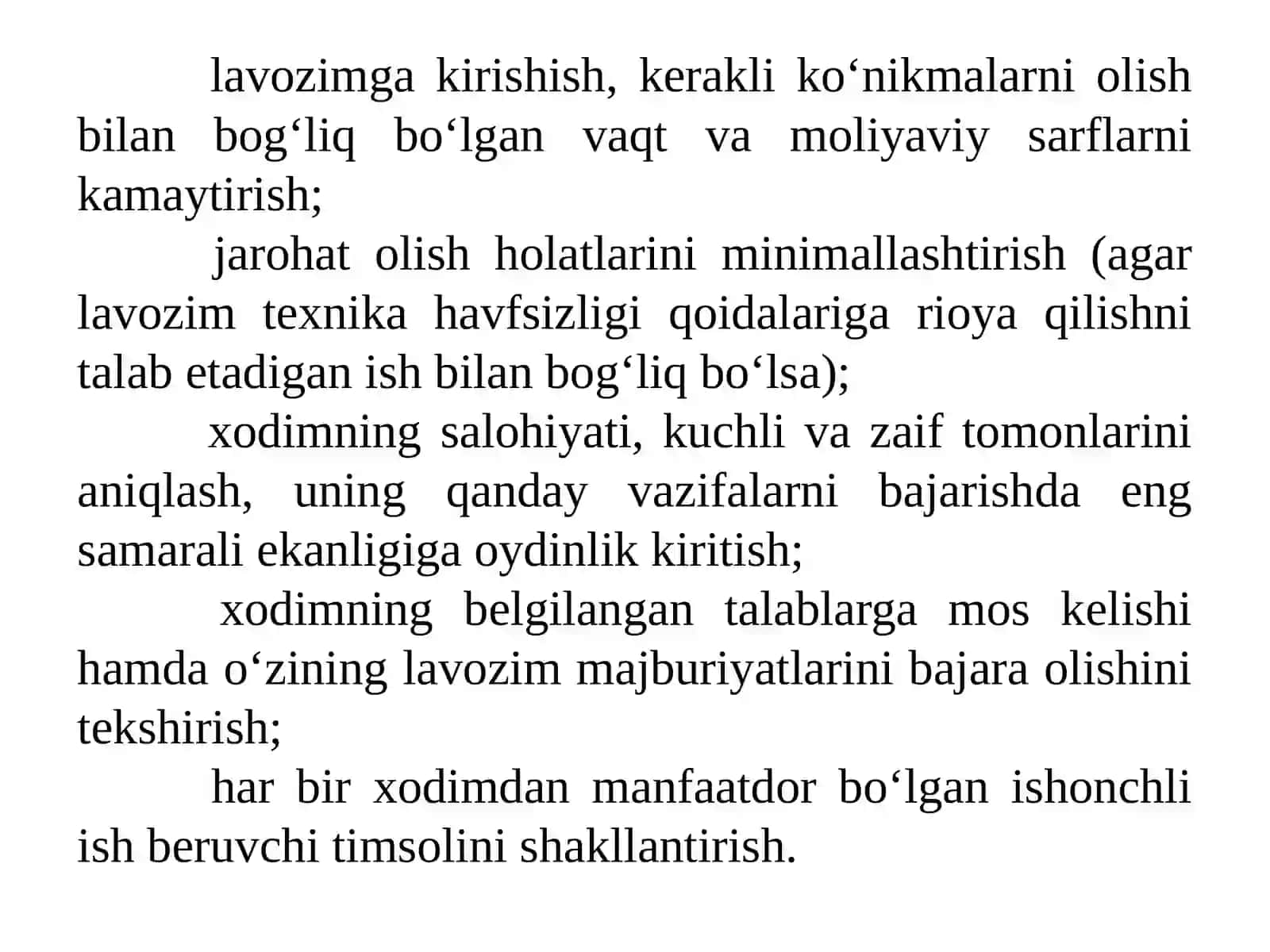 Personal adaptatsiyasi jarayonini tashkil etish 4