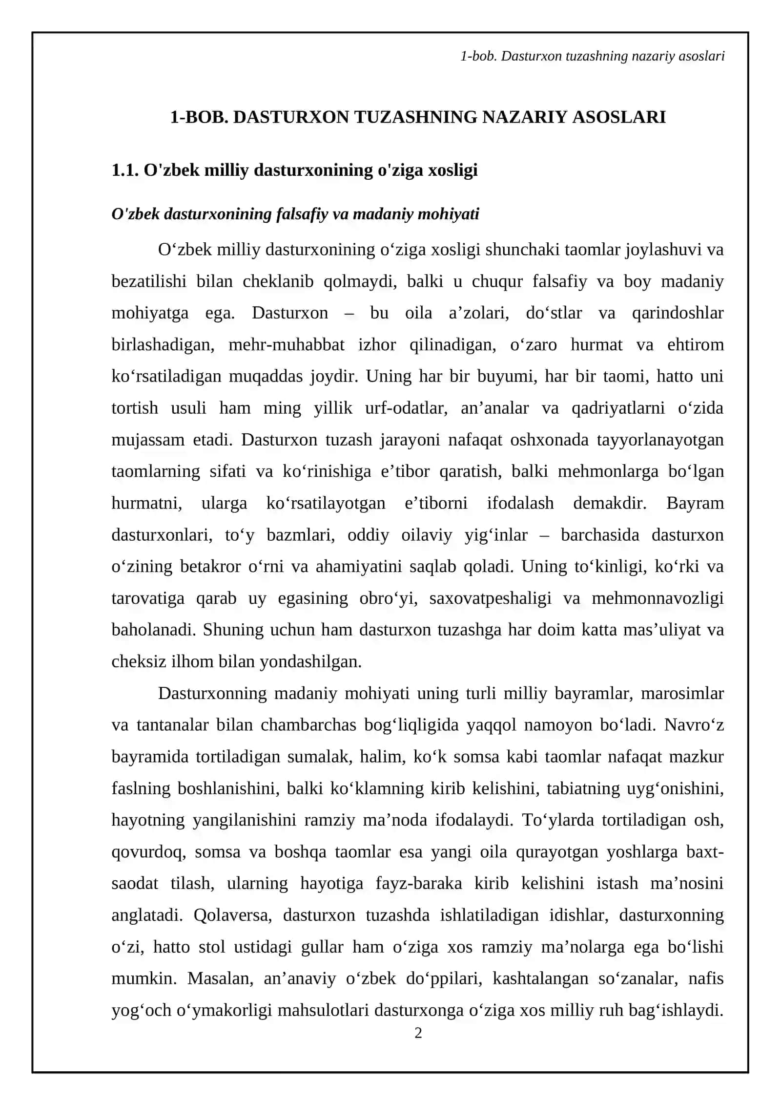 Dasturxon tuzash texnalogoyasi, servirovka qoidalari 4