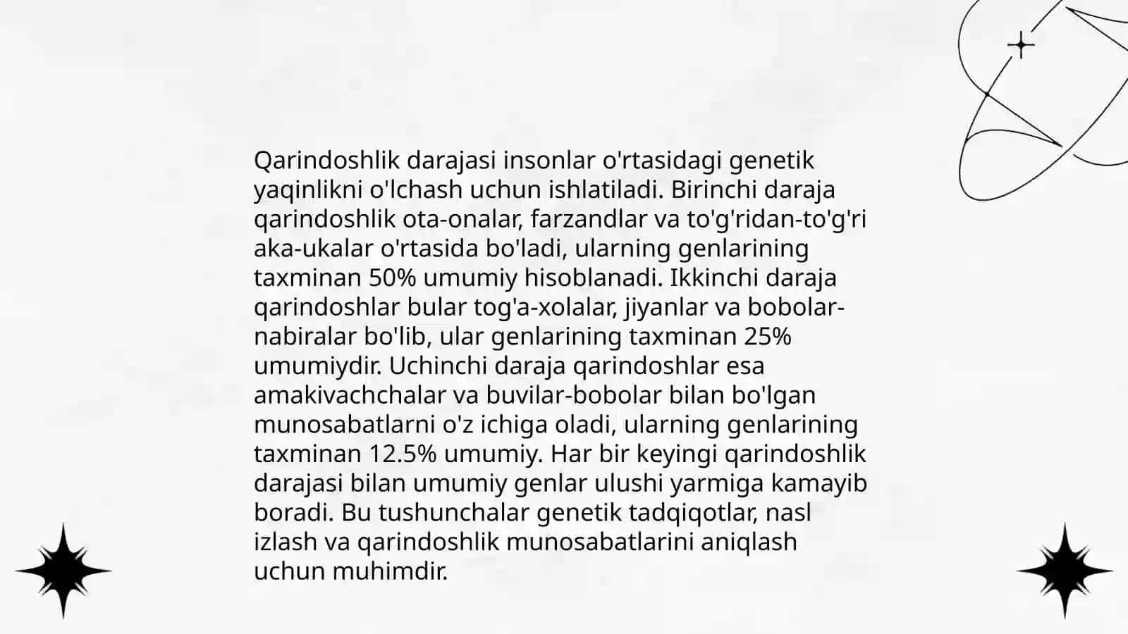 Irsiyat va qarindoshlik koefitsenti 4