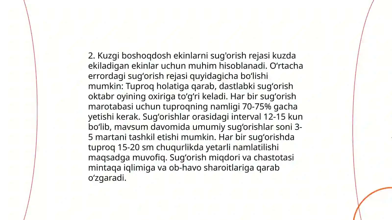 Kuzgi boshoqdosh ekinlarni kuzda tekshirish 4