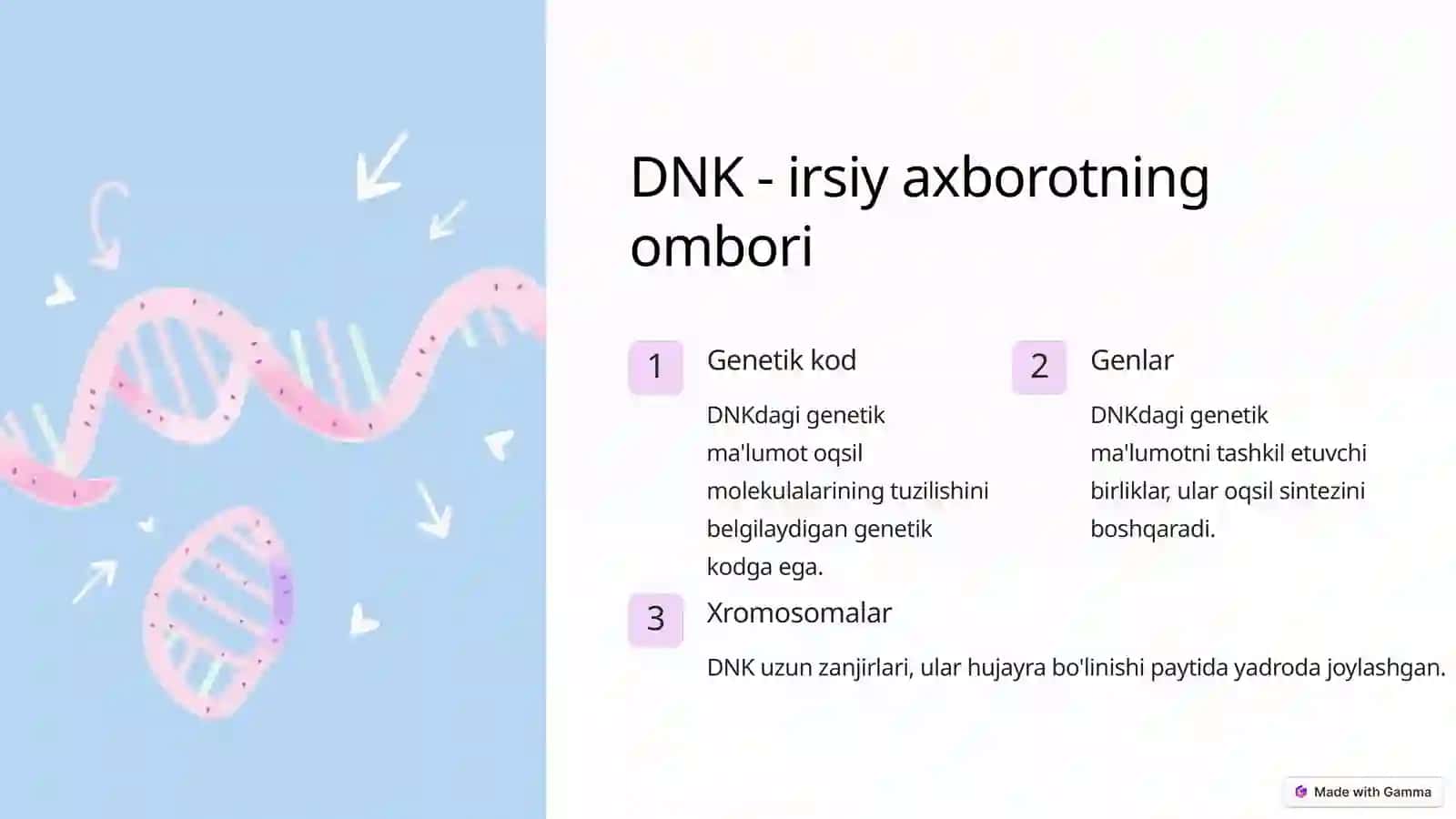 Nuklein kislotalarning turlari 4