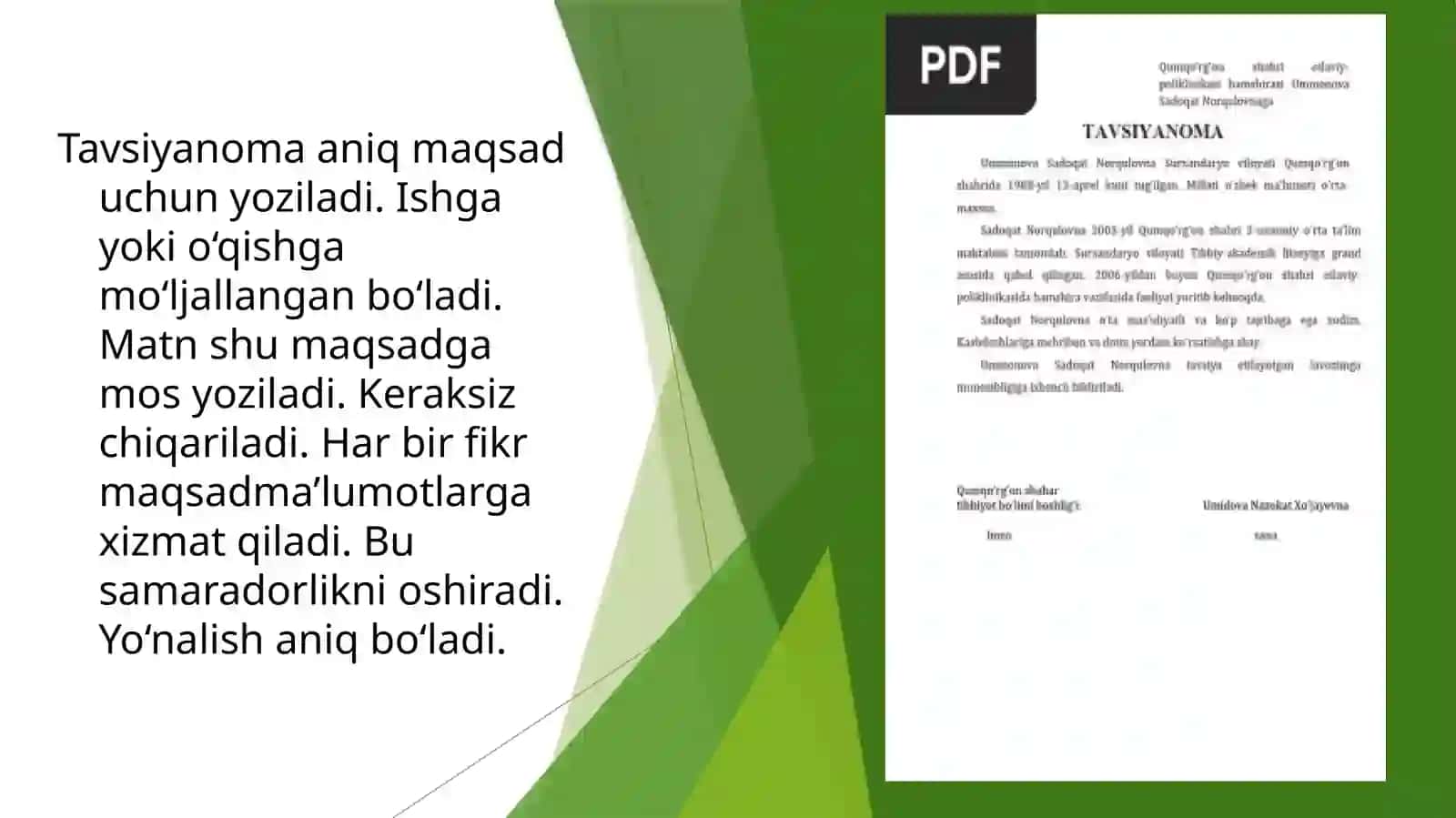 Tavsiyanoma matnining rasmiy-axboriy xususiyatlari.pptx 4