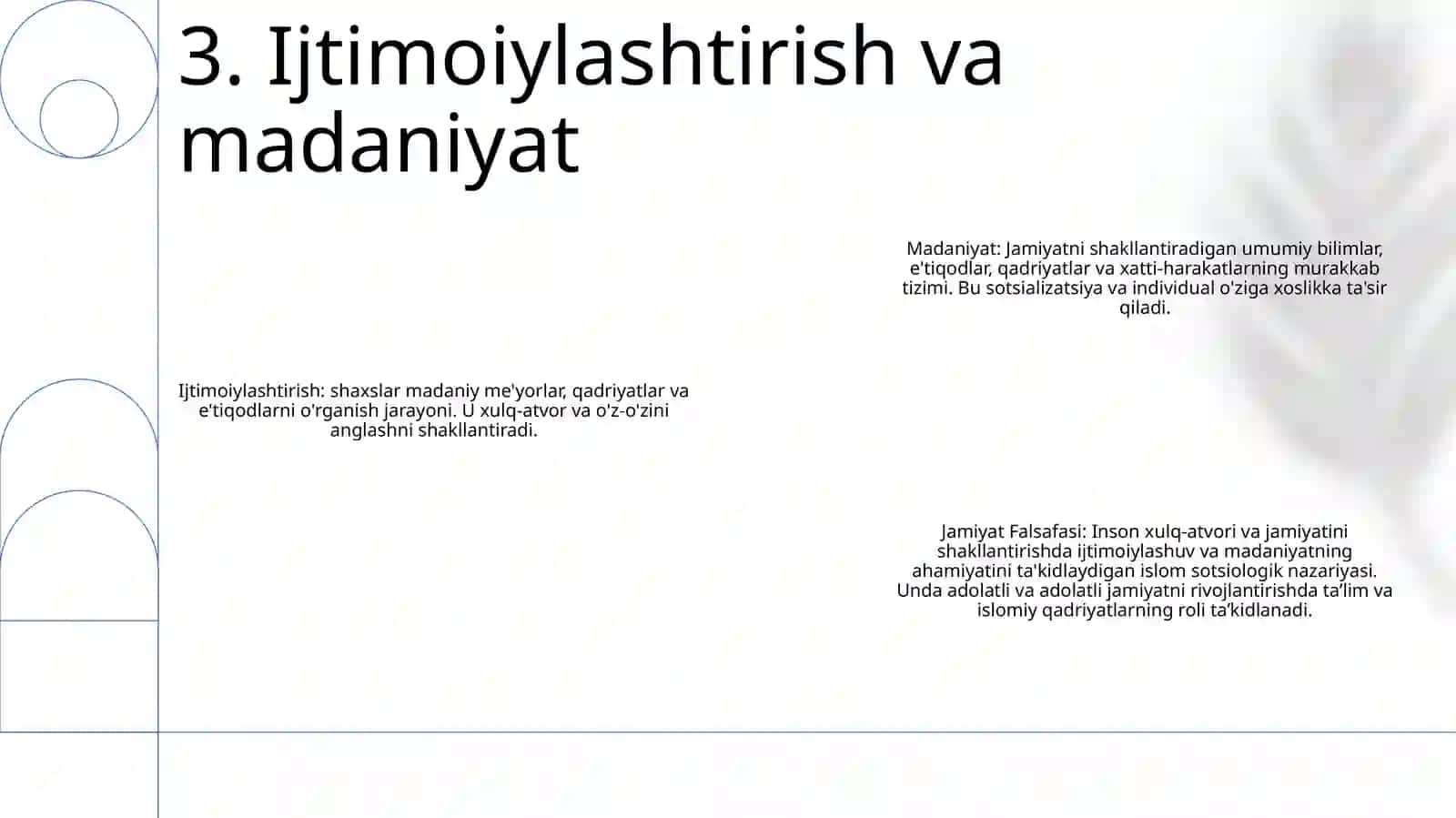 Jamiyat Falsafasi 4