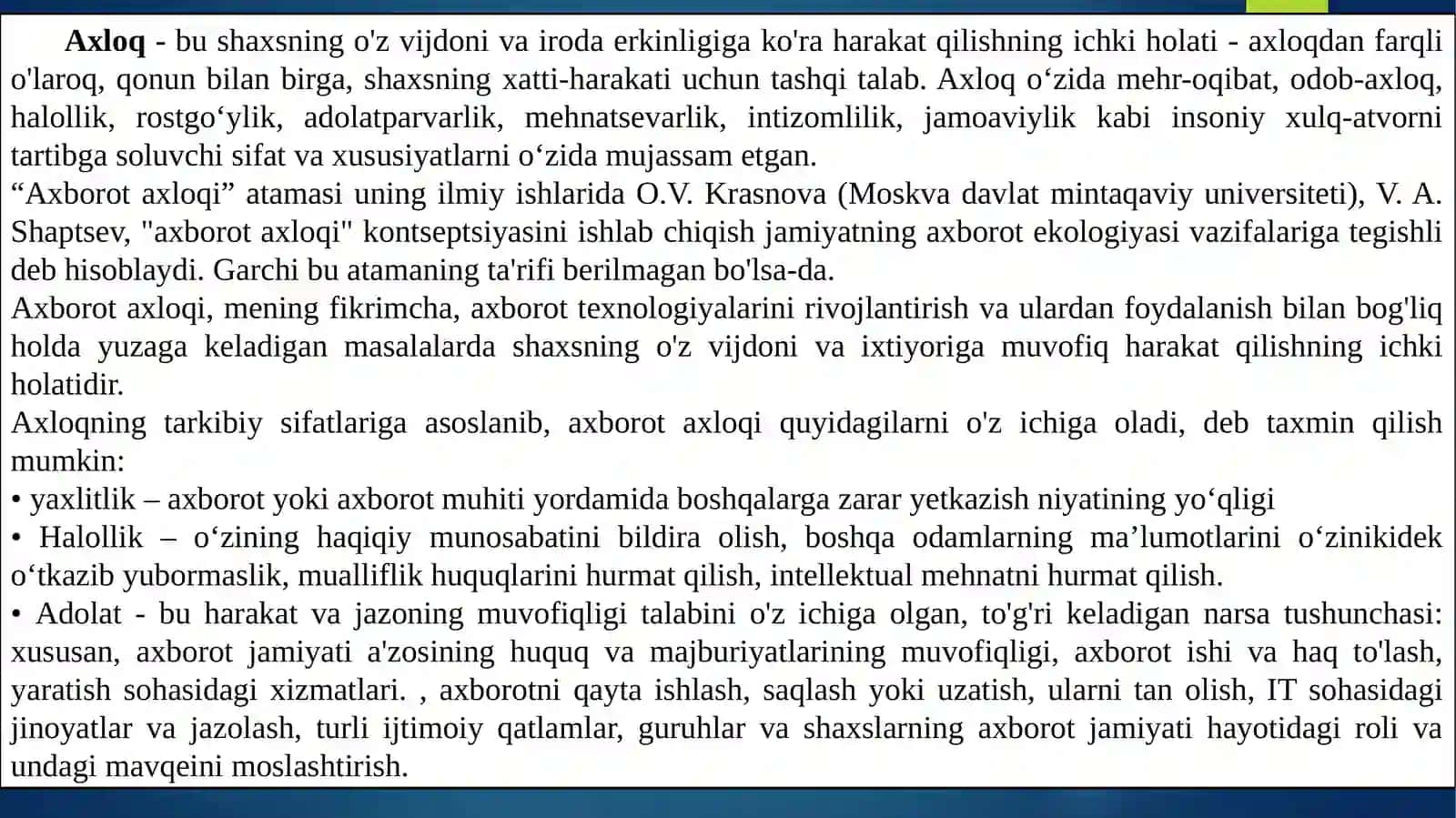 Internet va undan foydalanish madaniyati 4