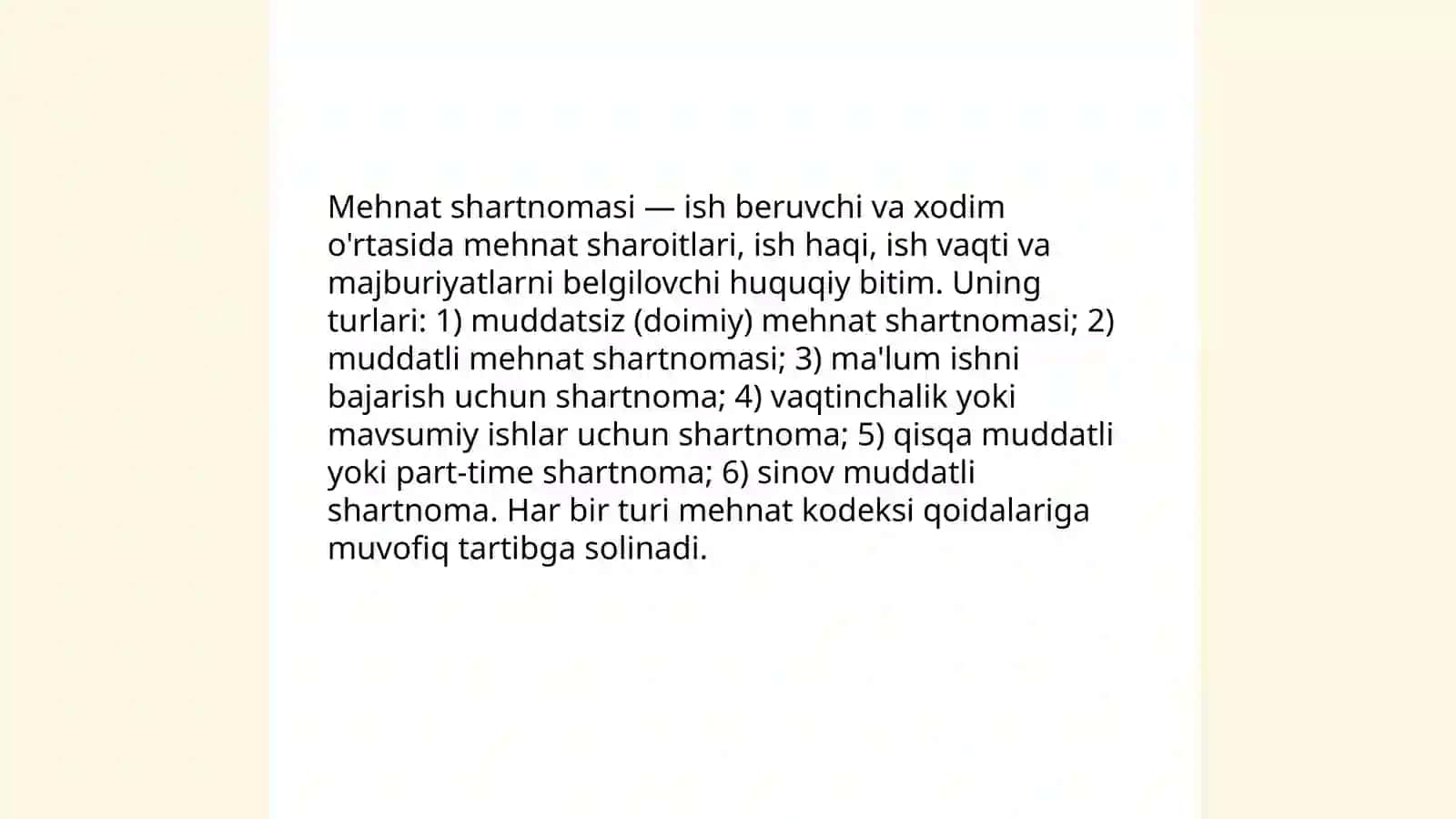 Mehnat munosabatlarini tartibga solish 4
