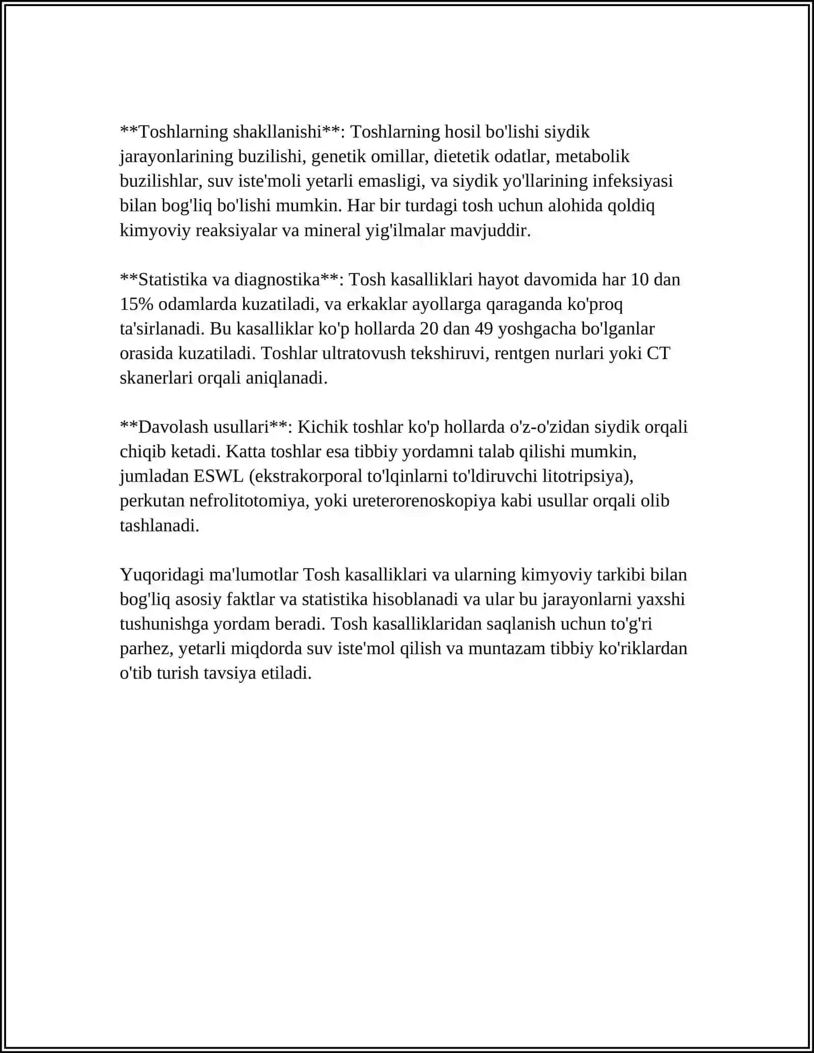 TOSH KASALLIKLARI KIMYOSI 4