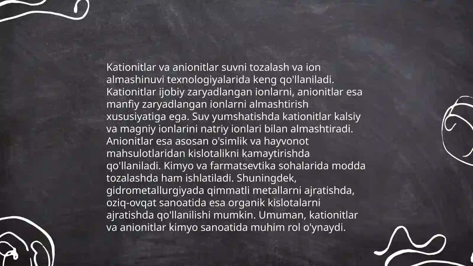 Kationit hamda anionitlar 4