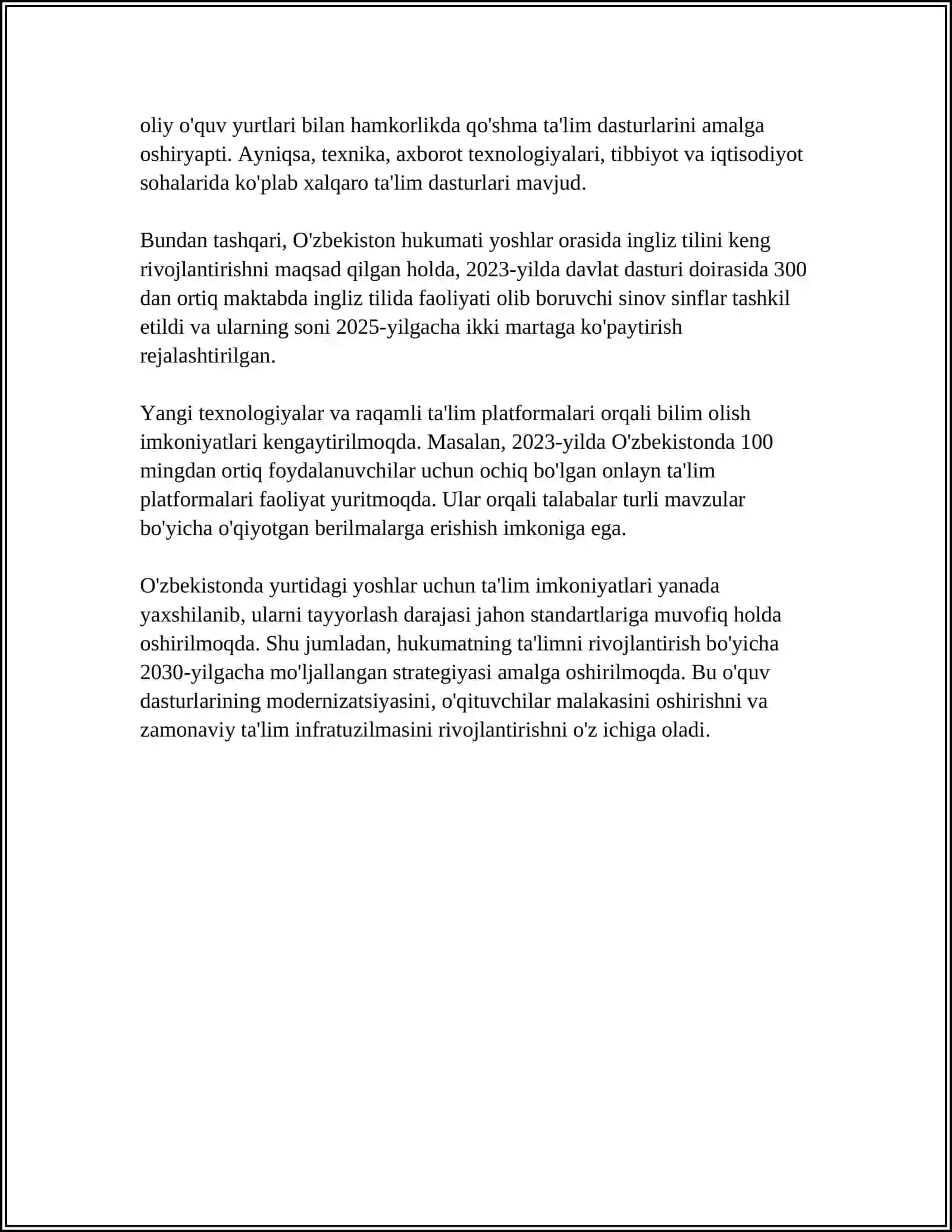 O‘ZBEKISTONDA YOSHLARGA OID DAVLAT SIYOSATI 4