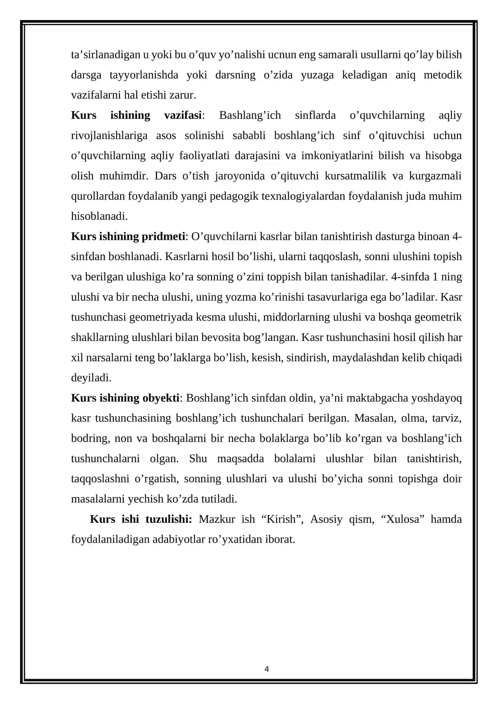 KASR TUSHUNCHASI BILAN TANISHTIRISH 4