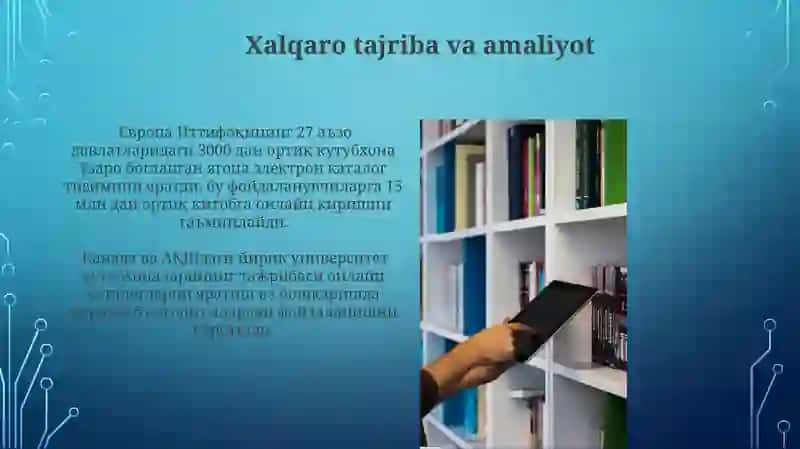 Onlayin kutubxona va elektiron katalog 4