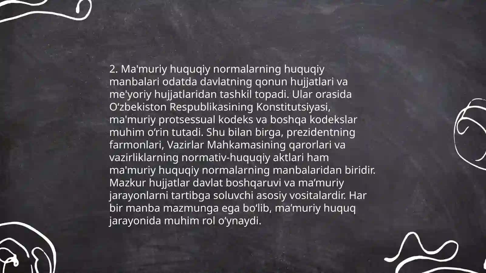 Ma'muriy huquqiy normalar va ularning turlari 4