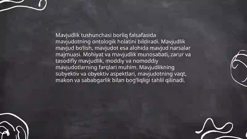 Borliq falsafasi 4