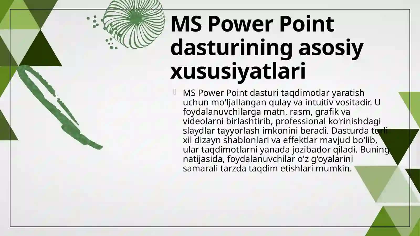 MS Power Point dasturi 4
