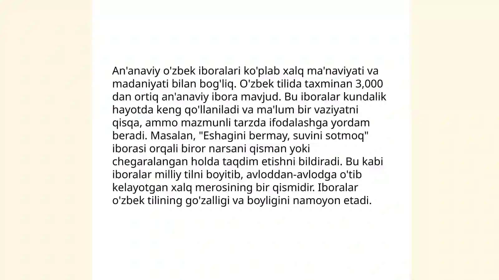 O'zbek tilida iboralar 4