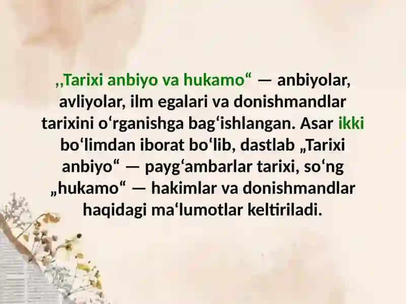 Alisher Navoiyning tarixiy asarlari 4