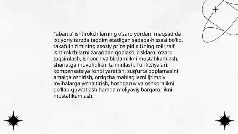 Islom sug'urtasi (takaful) 4