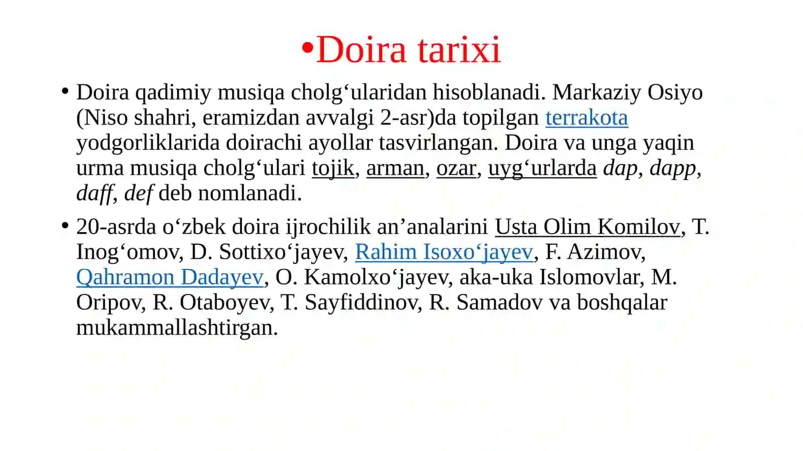 MUSIQA FANIDAN LOYIHA ISHI 4